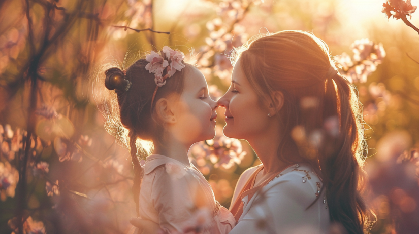 Фотосессия мама с дочкой на природе 5 Фотосессия мама с дочкой на природе